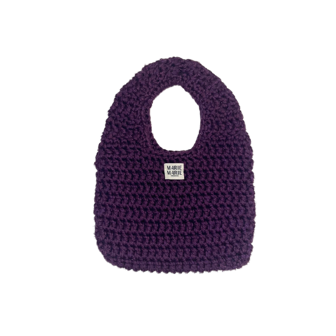 Circle bag eggplant - MARIE MARIE Amsterdam