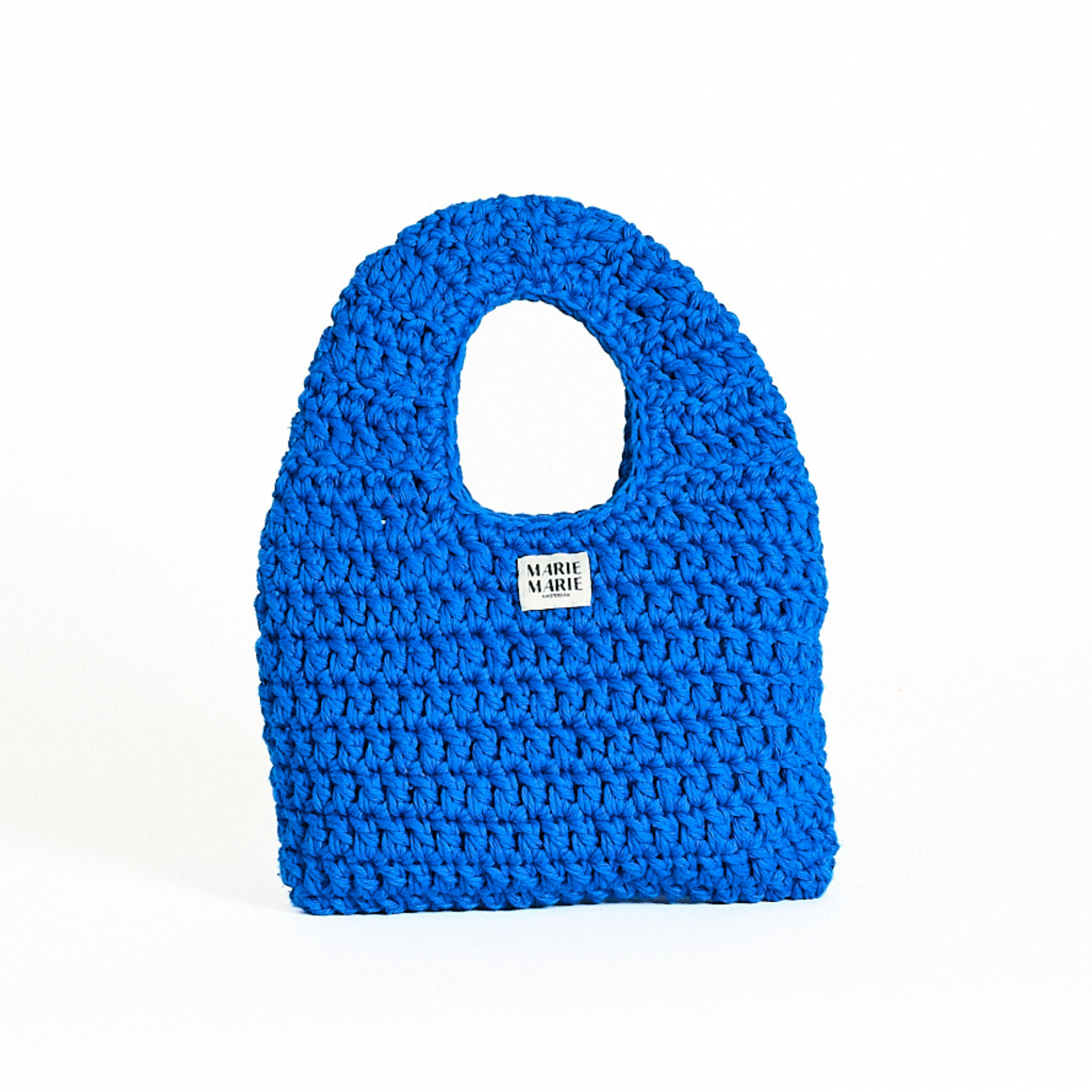 Gehaakte Donkerblauwe handtas - Crochtet dark blue handbag