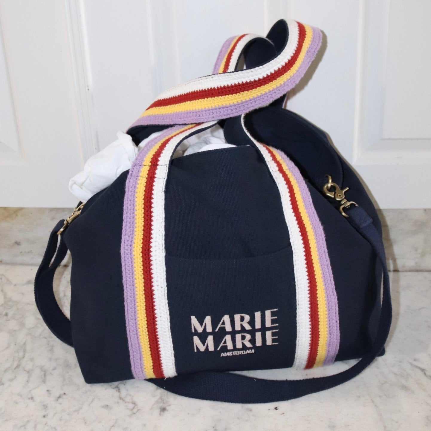Weekend bag Navy - MARIE MARIE Amsterdam