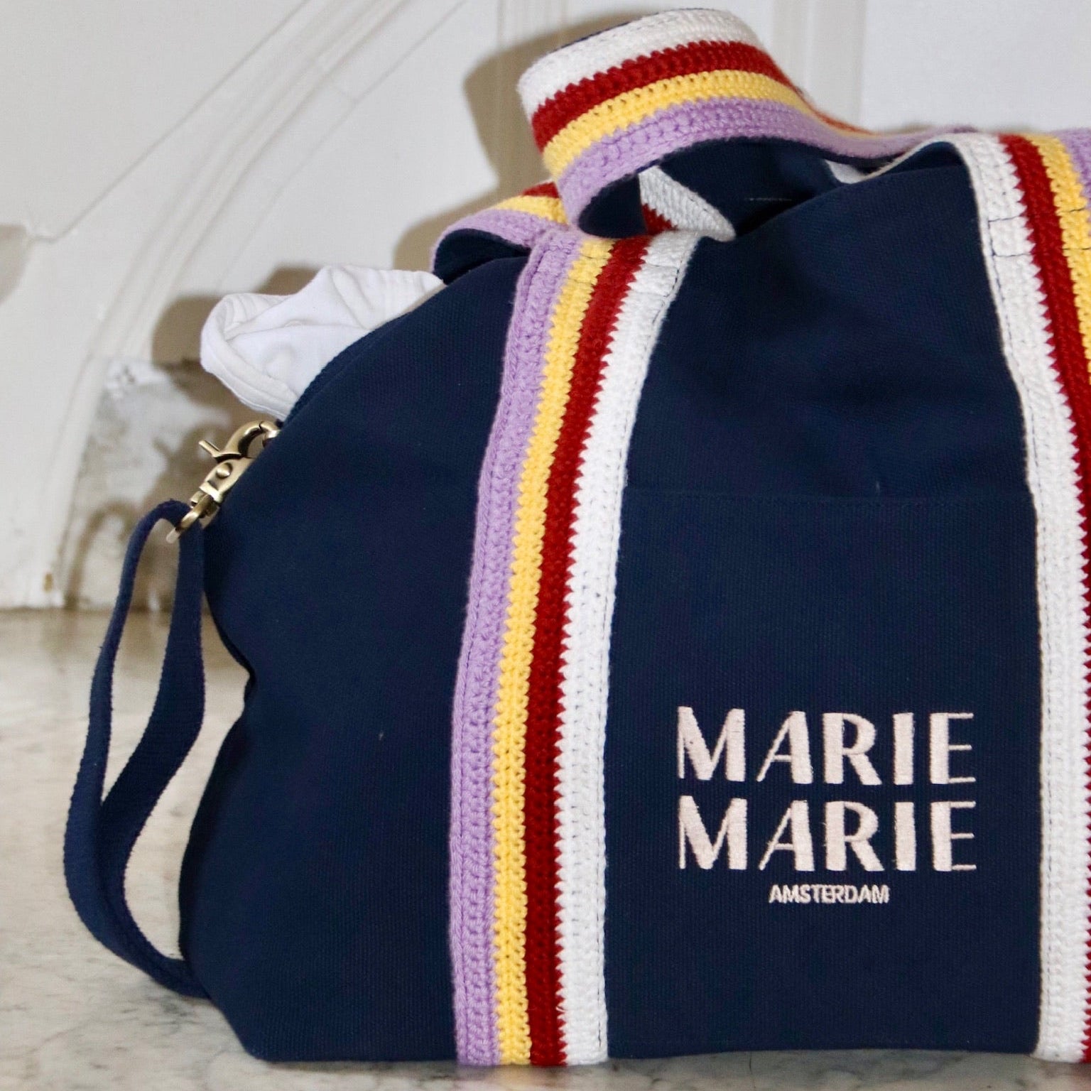 Weekend bag Navy - MARIE MARIE Amsterdam
