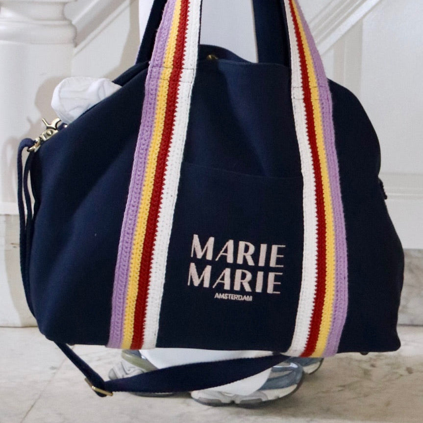 Weekend bag Navy - MARIE MARIE Amsterdam