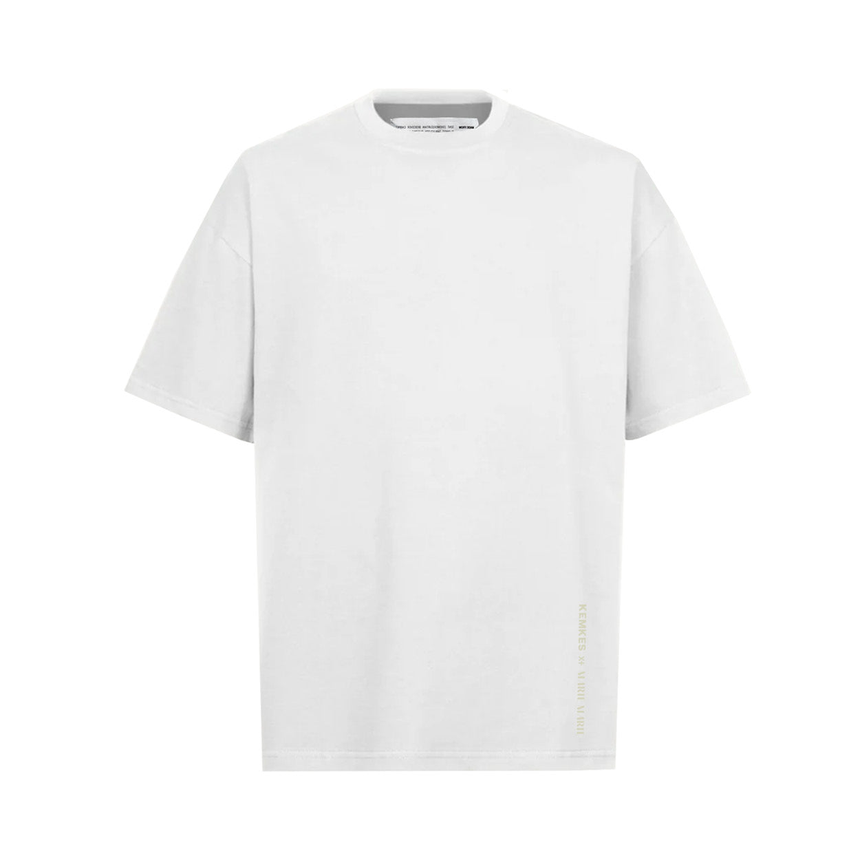 T-shirt crochet square back white