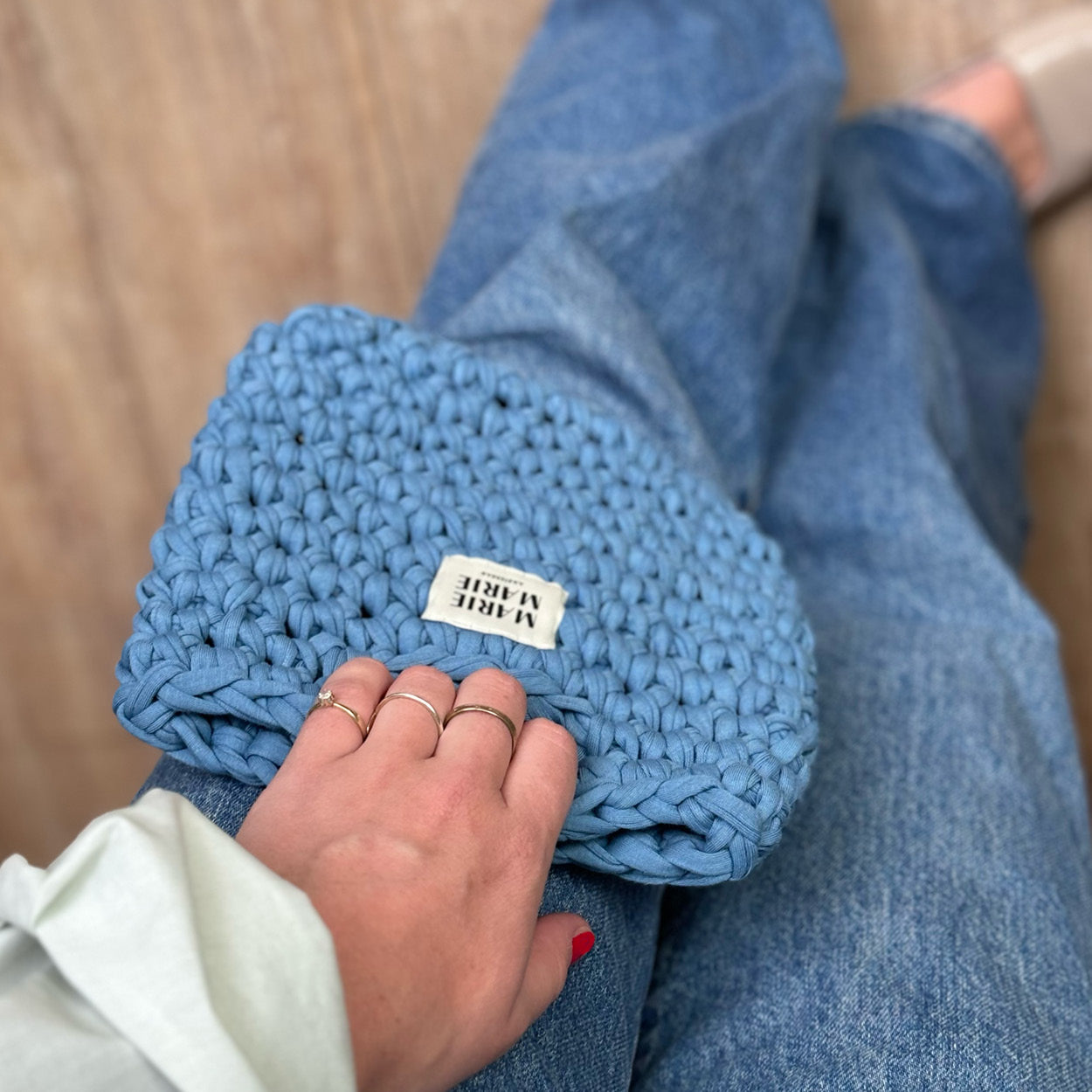 Basket bag denim - MARIE MARIE Amsterdam