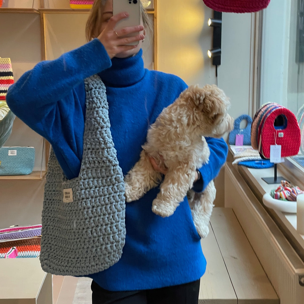 Big bag light blue | pre order - MARIE MARIE Amsterdam