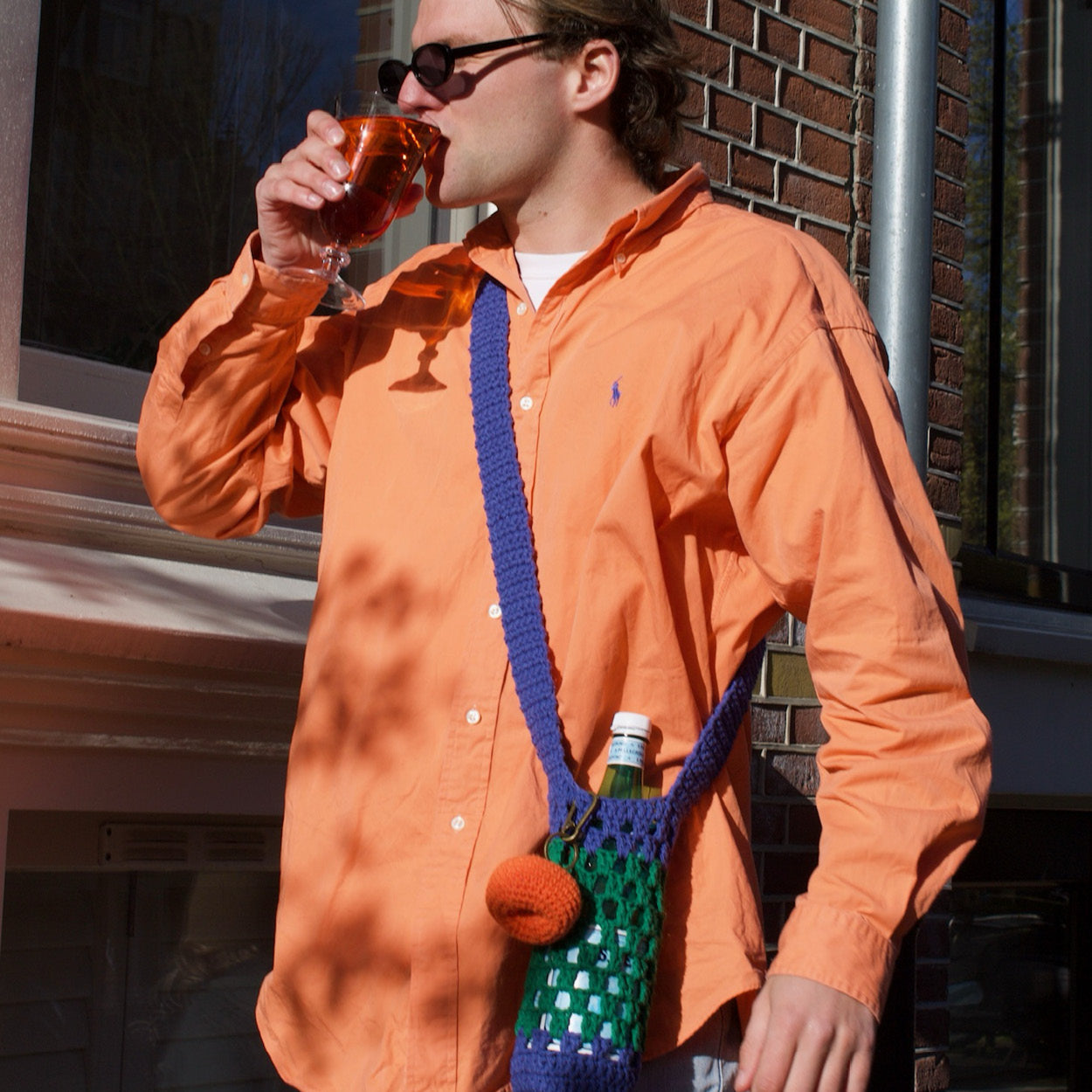 MM X KINGSDAY BOTTLE SLEEVE NAVY | PRE ORDER - MARIE MARIE Amsterdam