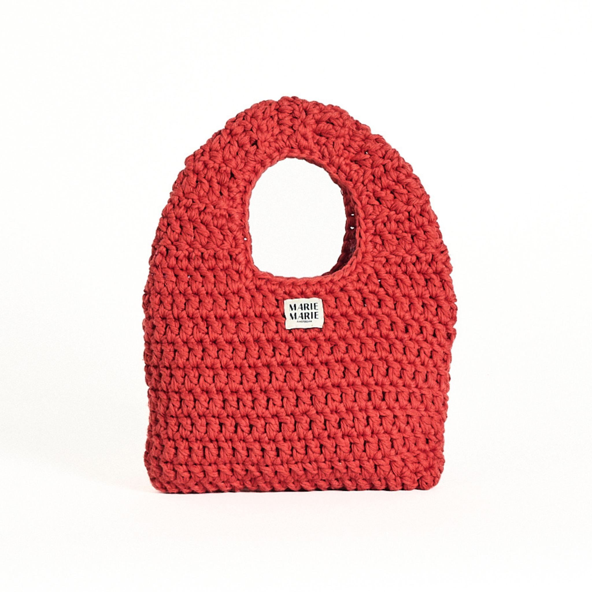 Gehaakte Rode Circle Bag - Red Crochtet Circle Bag