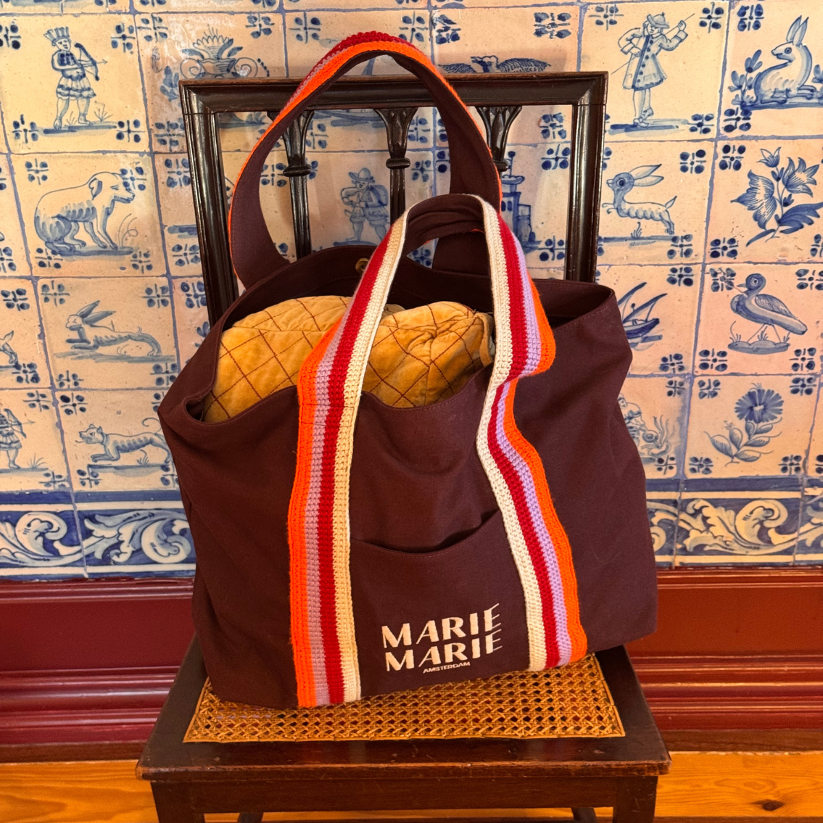 Burgundy - Canvas Weekend Bag