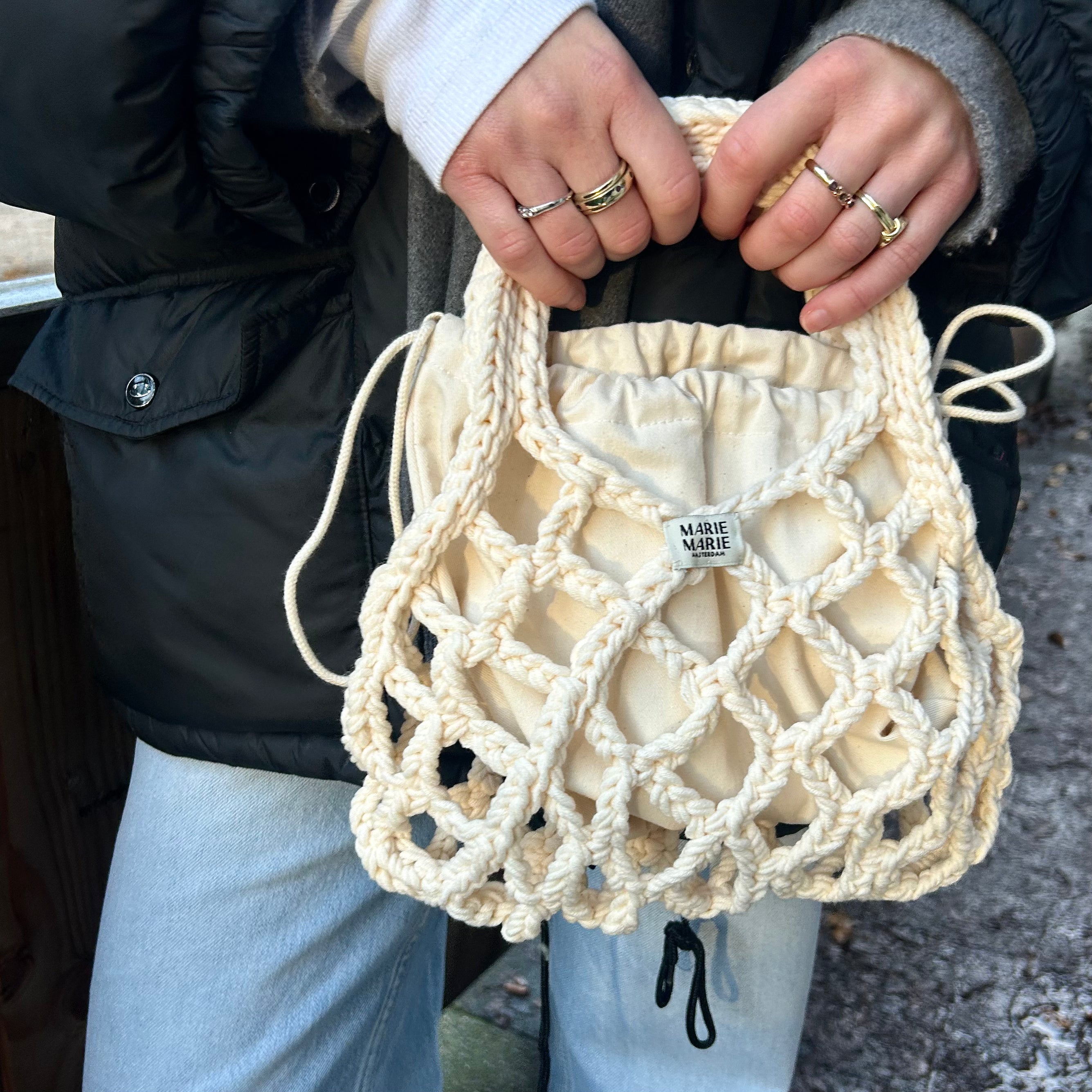net bag ecru marie marie amsterdam