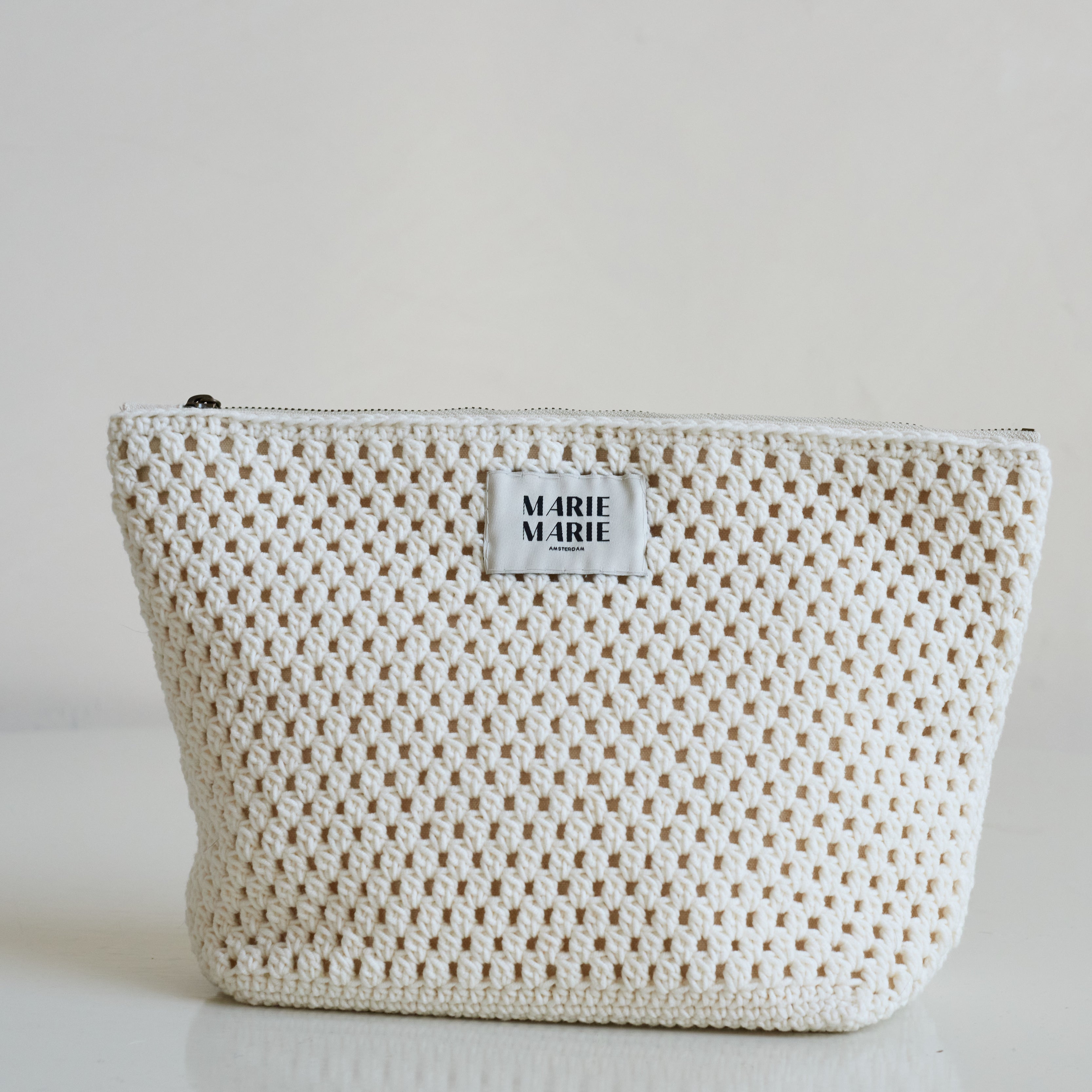 Cream Pouch large - MARIE MARIE Amsterdam