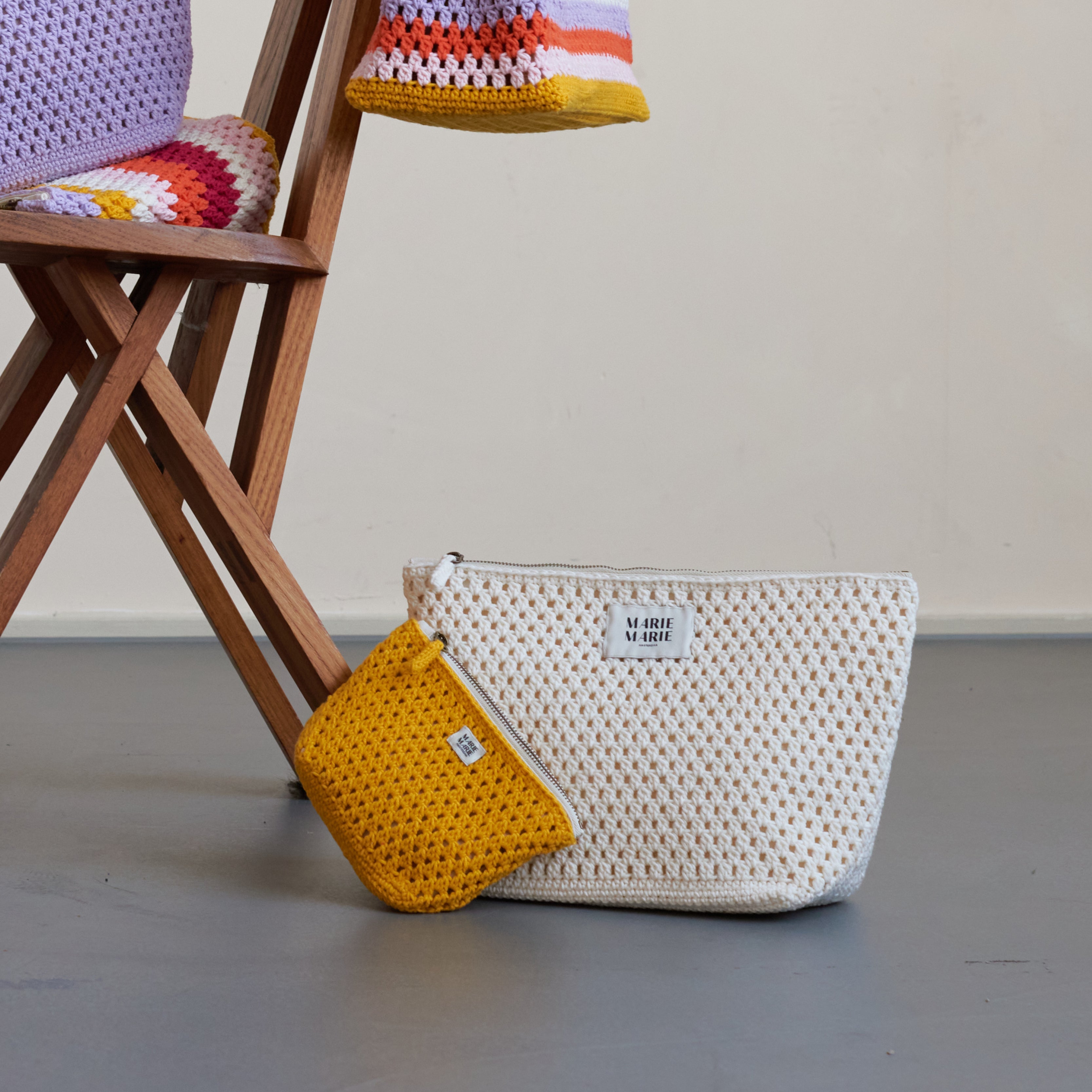 Mustard pouch small - MARIE MARIE Amsterdam