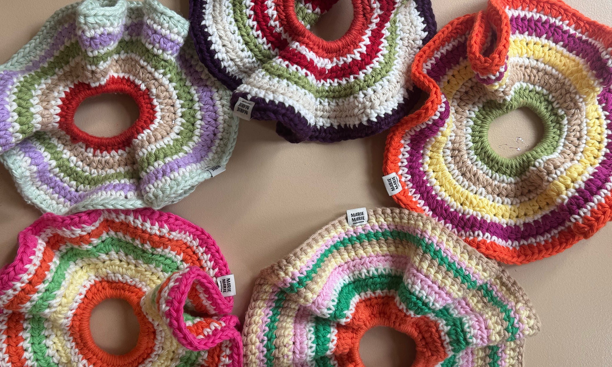 Crochet scrunchies