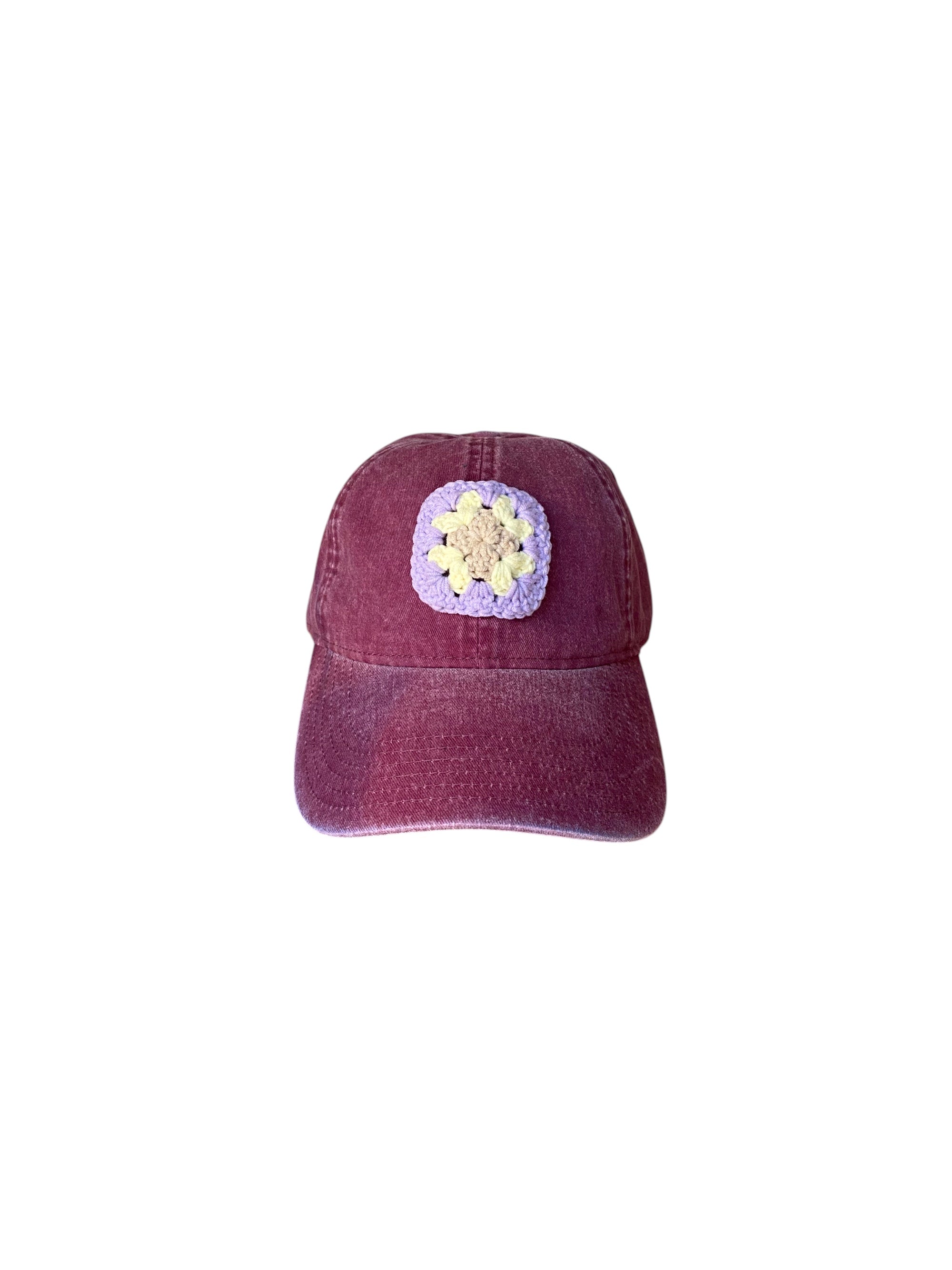 Granny Square Cap Red