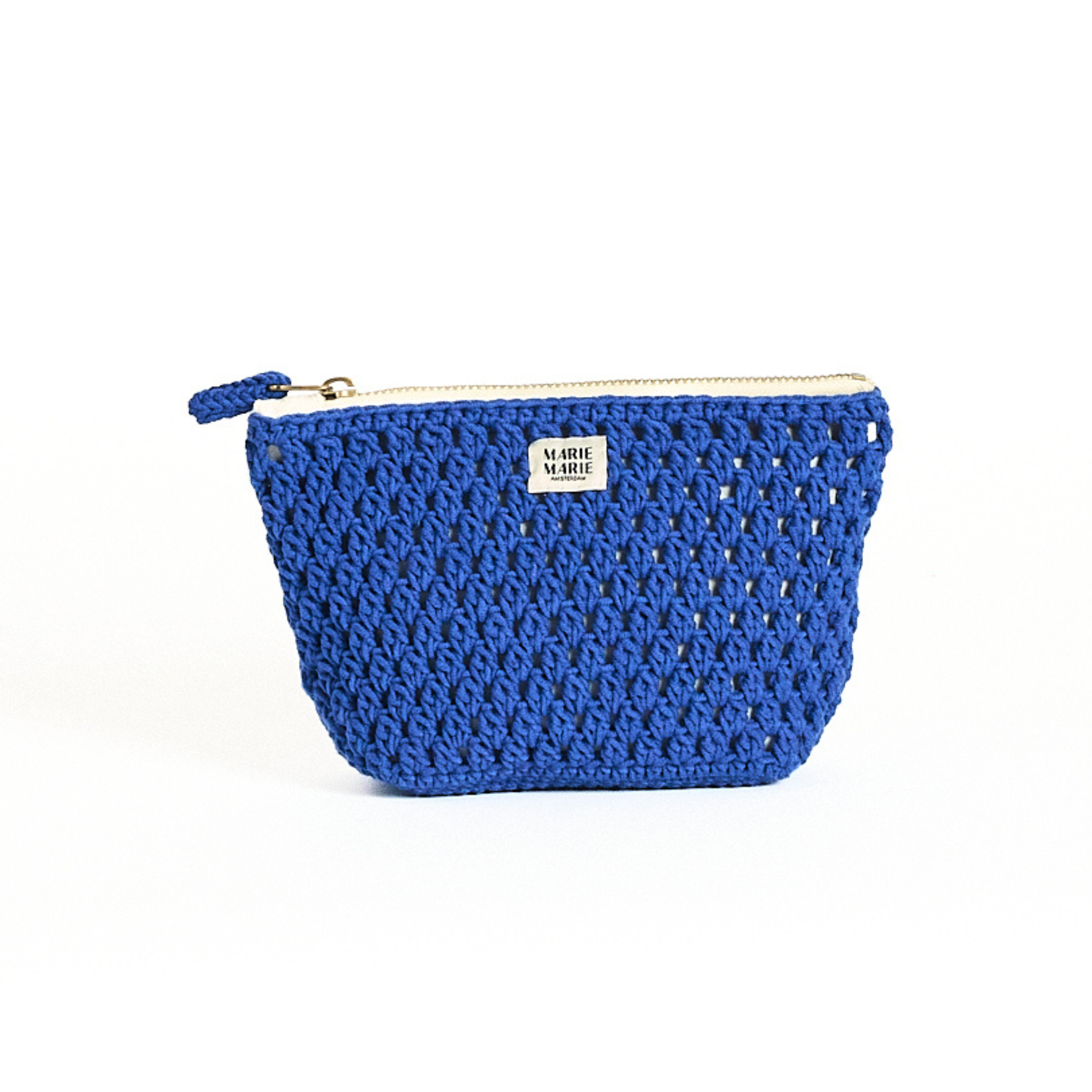 Gehaakte Blauwe Buideltas - Crochet Blue Pouch