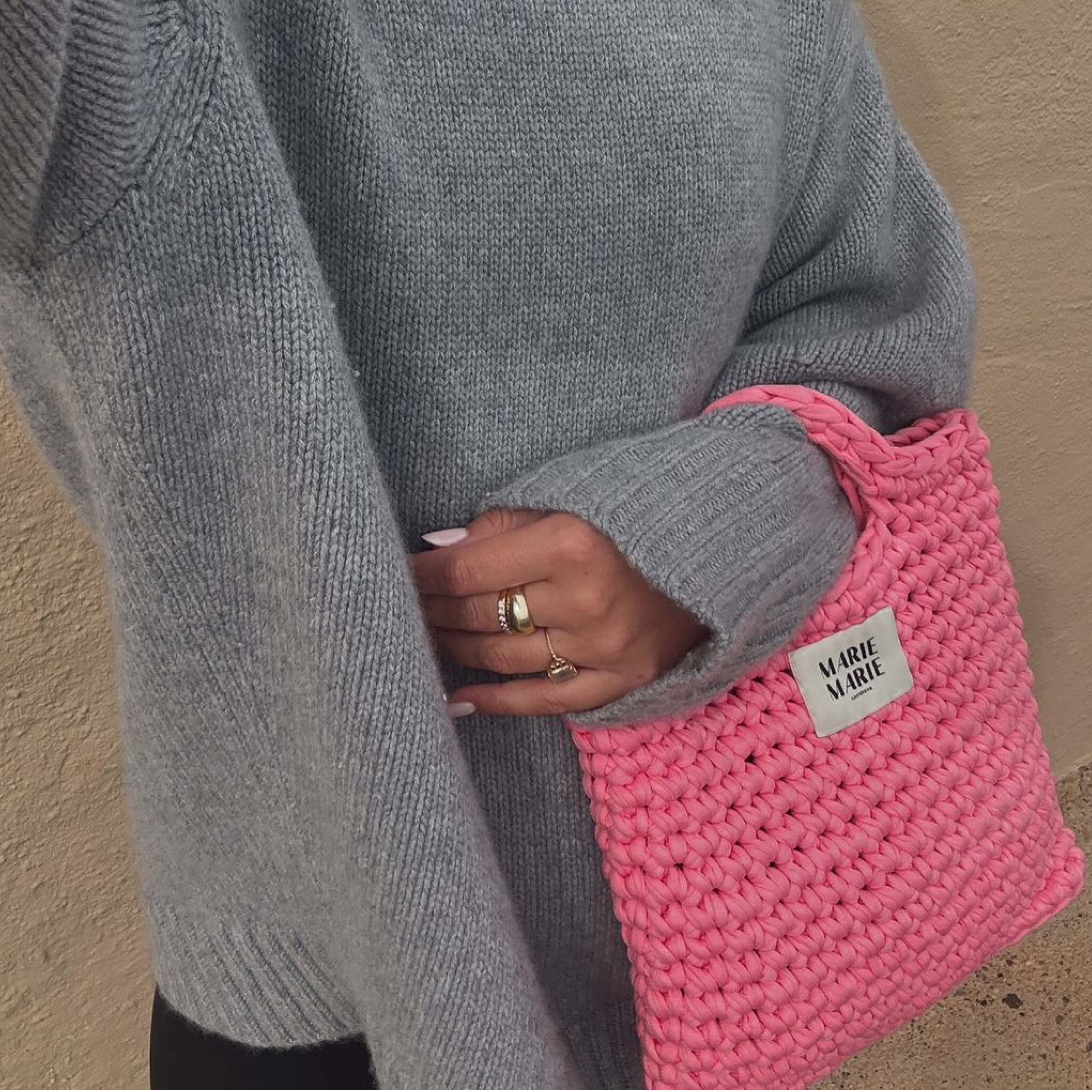 Laptop Chunky Squarebag light pink