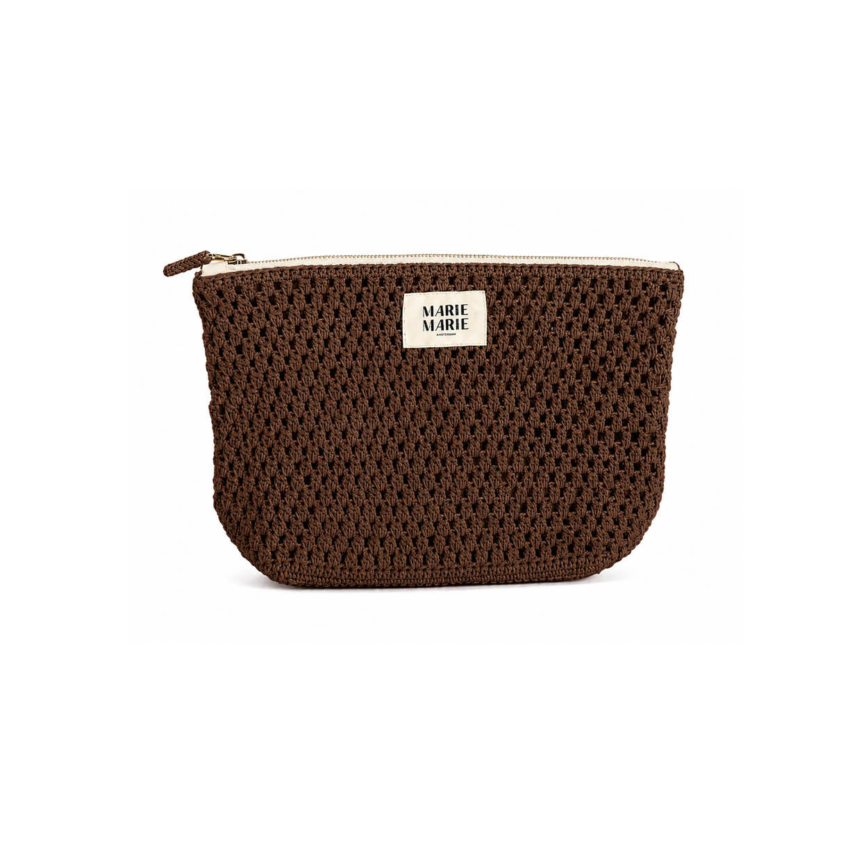 Chocolate - Crochet Pouch Large