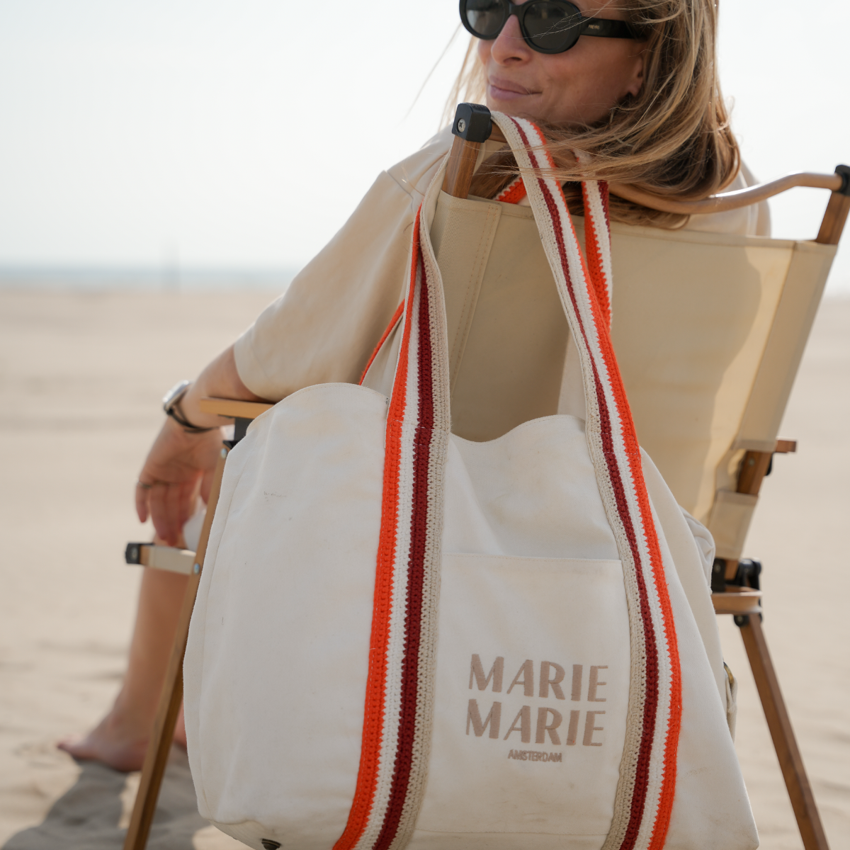 Blanc - Sac de Week-end en Toile