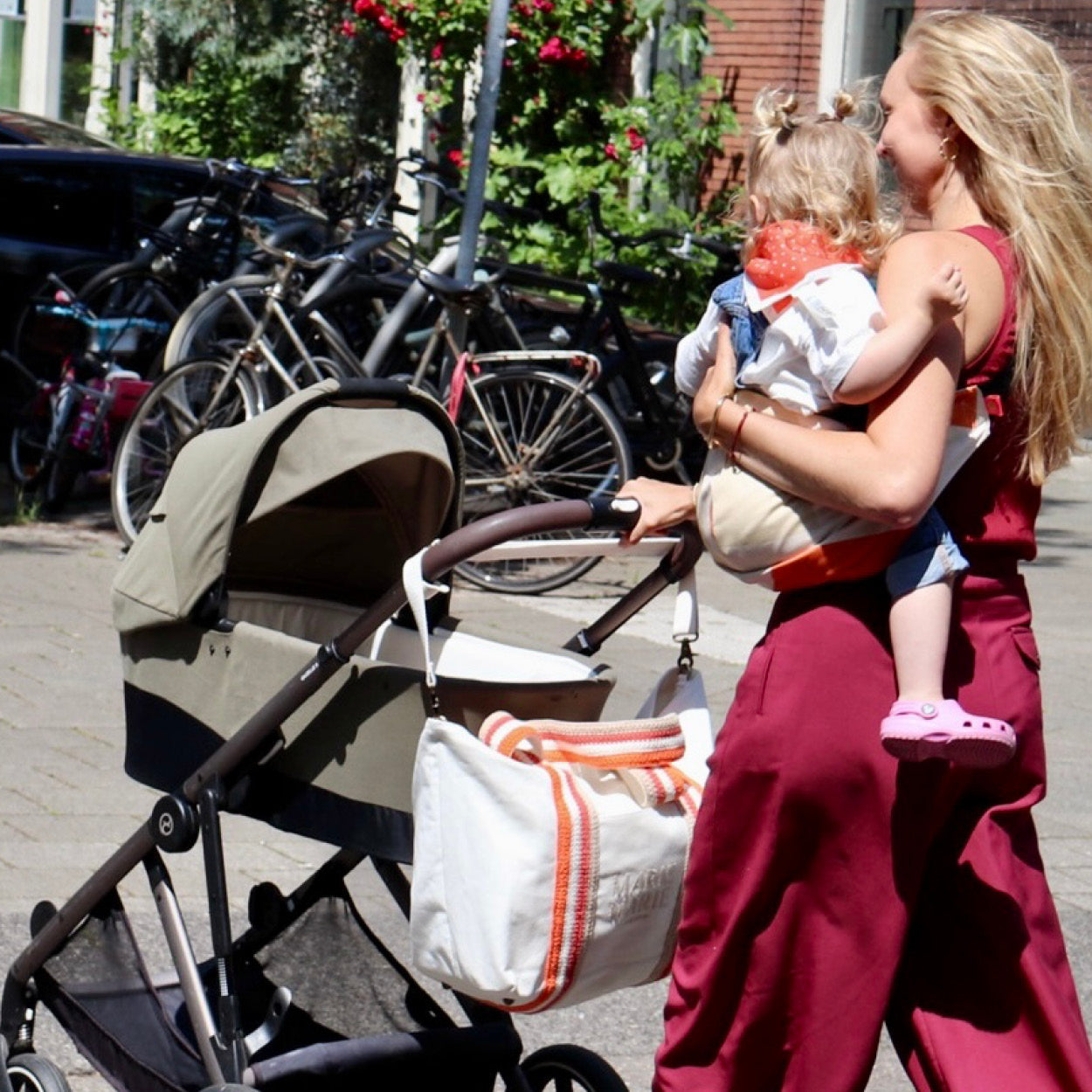 Cream - Handmade Canvas Weekend Bag | MARIE MARIE Amsterdam