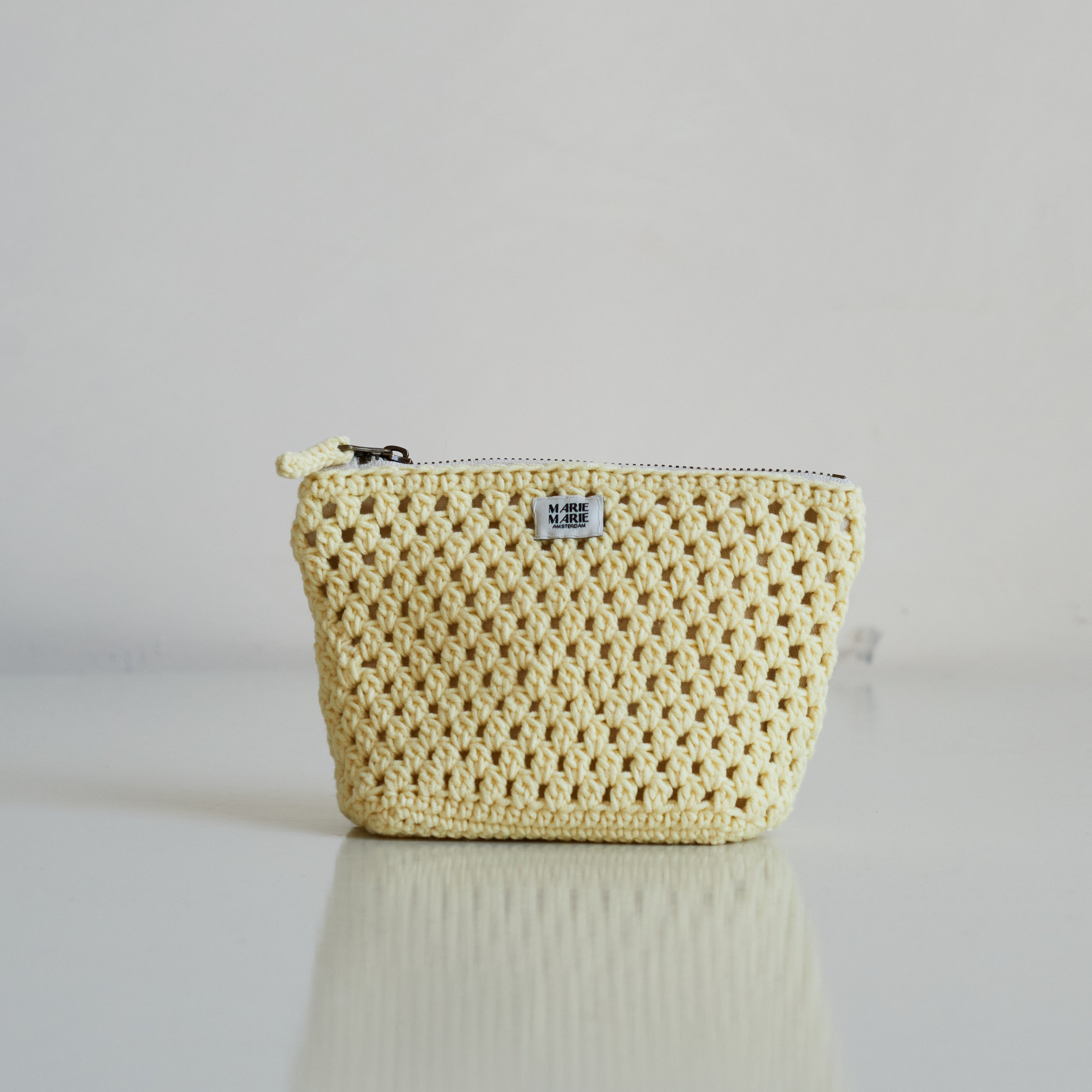 Gehaakte Vanille Buideltas - Crochet Vanilla Pouch