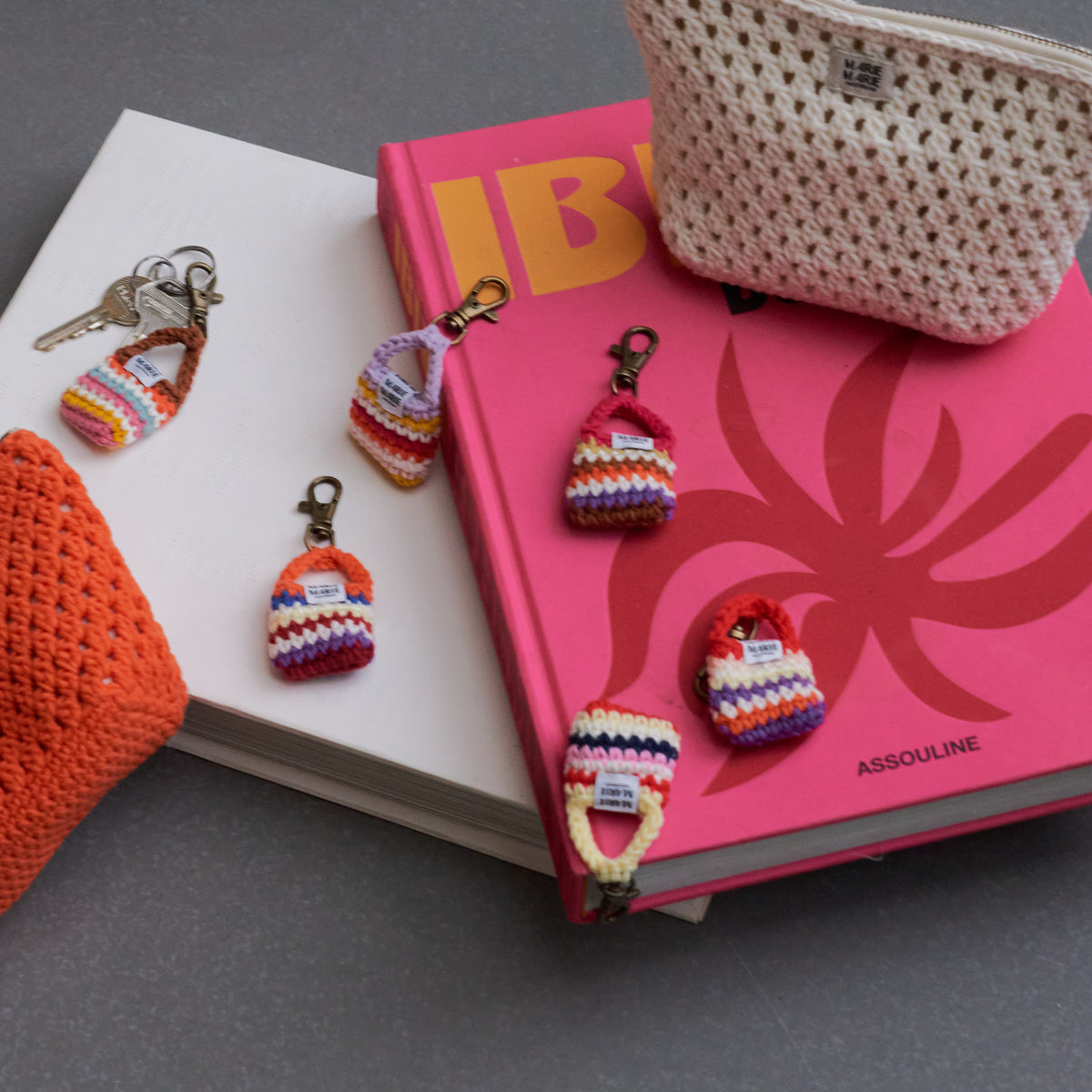 Mini Bag Sleutelhanger - Handgemaakt Gehaakt | MARIE MARIE Amsterdam